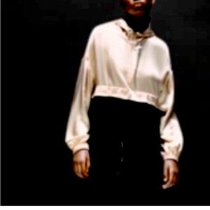 Zara velvet, silk like hoodie